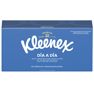 Kleenex día a día 80 pañuelos caja azul premium